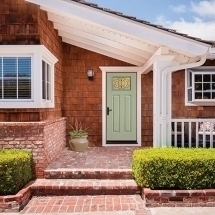 Mint Green Front Door